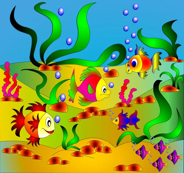 Τα πολύχρωμα ψάρια — Φωτογραφία Αρχείου