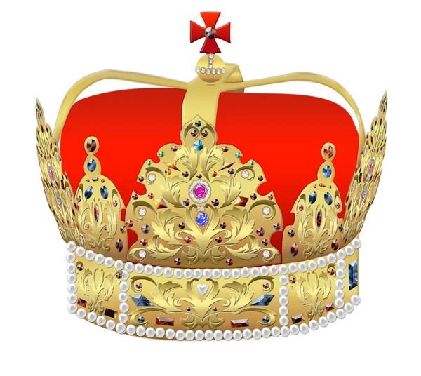 Crown with an ornamen — Stock Photo, Image