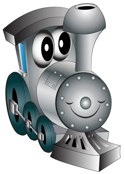 Pépinière jouet joyeuse locomotive — Image vectorielle