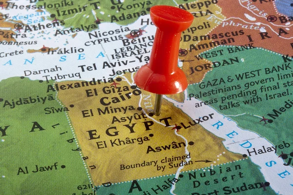 埃及的地图 — 图库照片