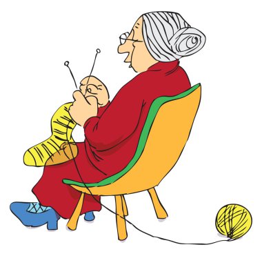 Mature woman clipart