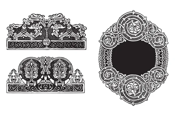 Ornament v gotickém stylu — Stockový vektor