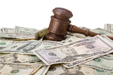 Gavel and Money clipart