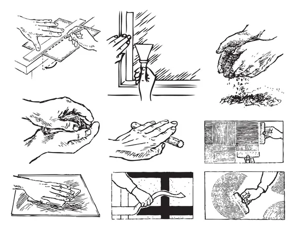 Робота руками — стоковий вектор