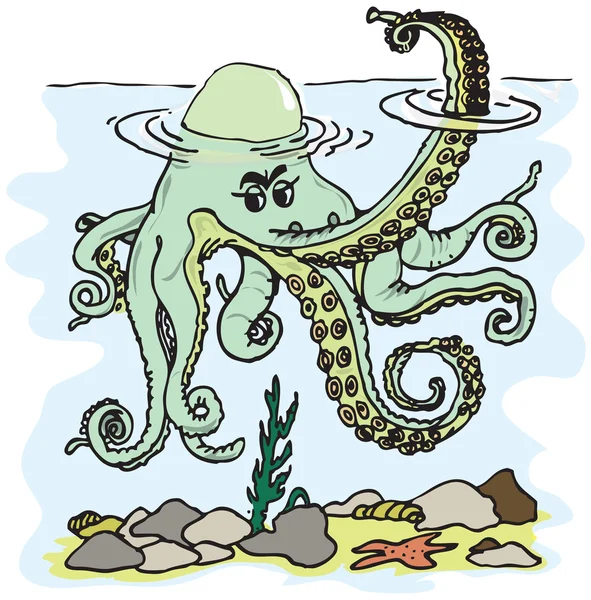 Imagem Octopus — Vetor de Stock