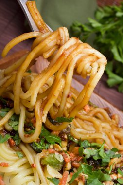 Spaghetti on a Fork clipart
