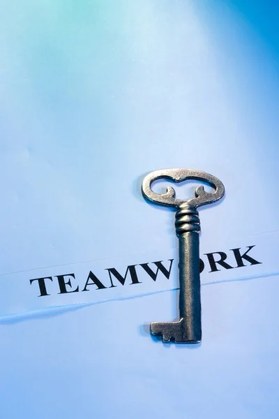 Sleutel tot teamwerk — Stockfoto