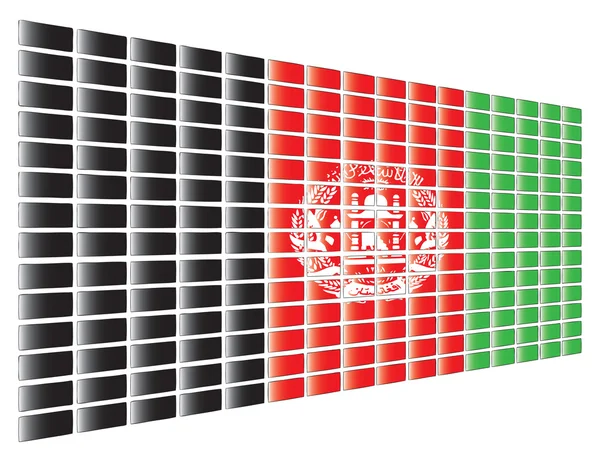Bandeira do Afeganistão — Vetor de Stock