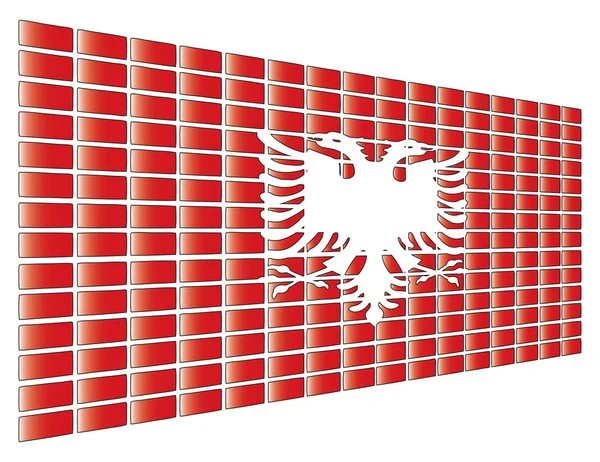 Arnavutluk bayrağı — Stok Vektör