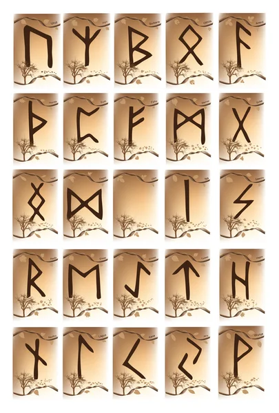 Rune set of characters — Stock Vector
