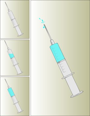 Plastic syringe clipart
