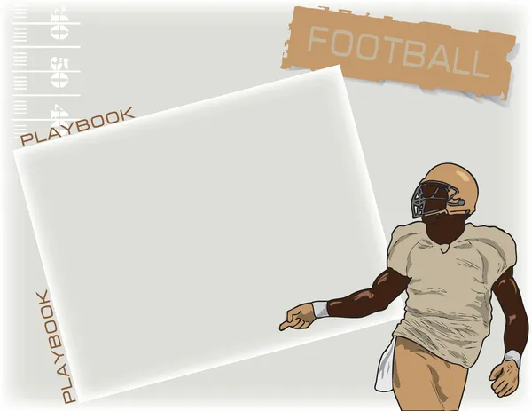 Playbook football — Stock Vector