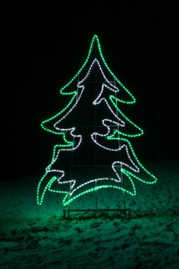 Shining Christmas Tree clipart