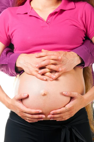 Hombre y mujer embarazada —  Fotos de Stock