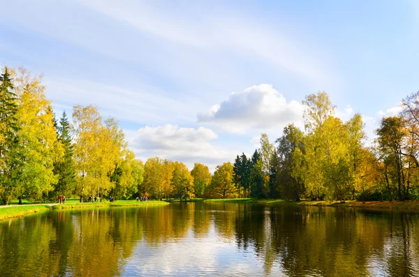 Güzel sonbahar göl — Stok fotoğraf