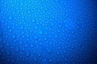 Blue water drops clipart