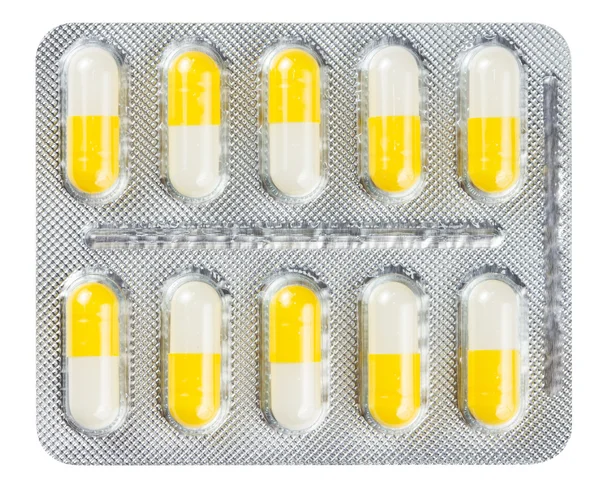 Pillen in een blisterverpakking — Stockfoto