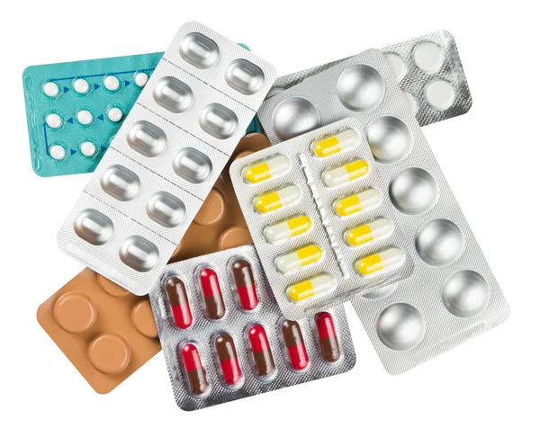 Many tablets or pills — Stock Photo, Image