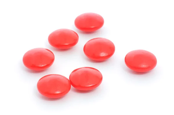 Gruppo di pillole rosse — Foto Stock
