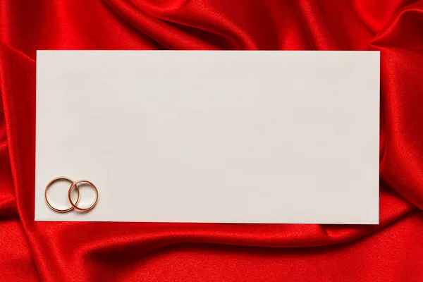 White card for congratulation — Stock Photo, Image