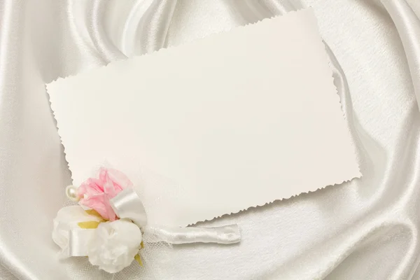Κάρτα για κείμενο και γάμους αξεσουάρ — Φωτογραφία Αρχείου