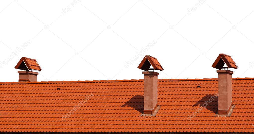 Roof covered with tiles
