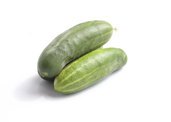 stock image Three green cucumbers