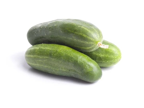 stock image Three green cucumbers