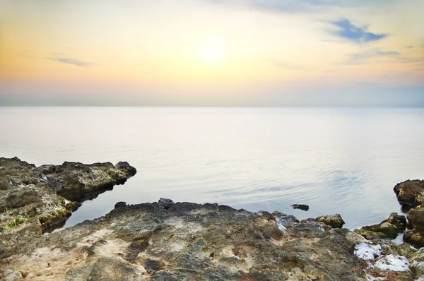 Černé moře na západ slunce. — Stock fotografie