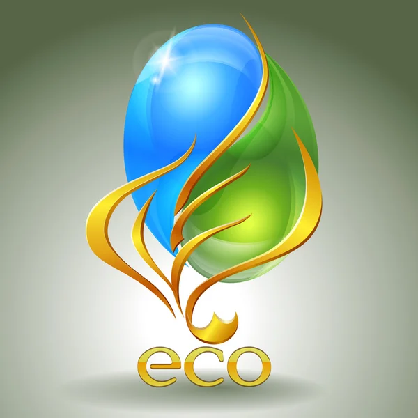 Eco-icono — Vector de stock