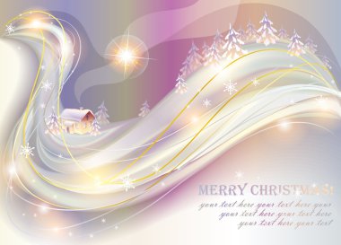 Christmas greeting card clipart