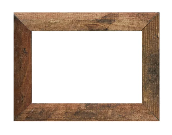 Starý dřevěný fotorámeček — Stock fotografie