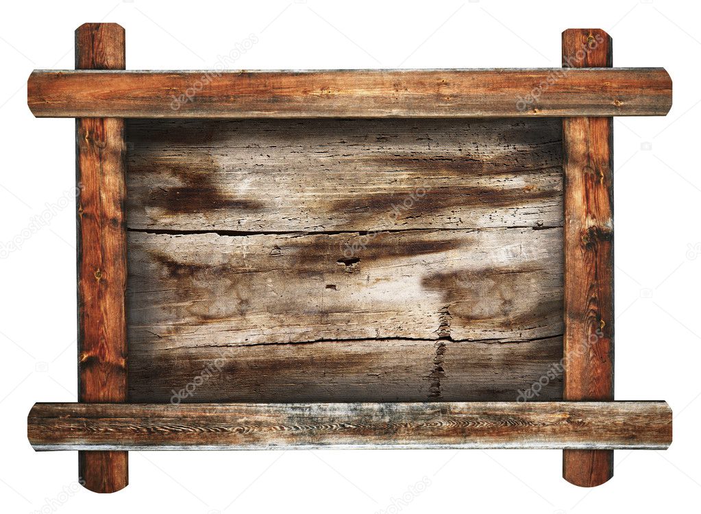Retro wooden frame