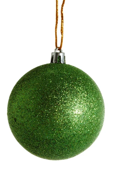 Zielona świąteczna piłka — Zdjęcie stockowe