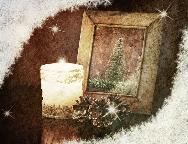 レトロなクリスマス カード — ストック写真