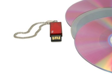 Bilgisayar disketleri ve usb flash sürücü