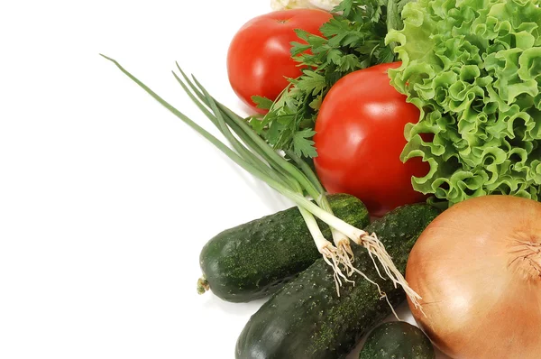 Grönsaker på en vit bakgrund — Stockfoto