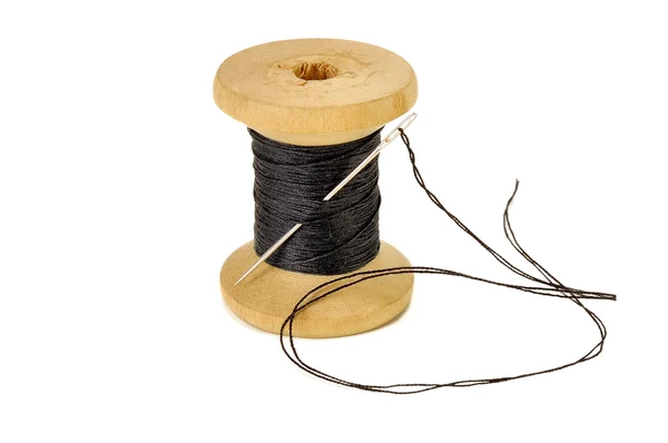 Spool of thread with needle — Stock Photo, Image