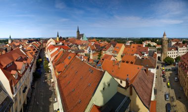 Bautzen city in Germany panorama clipart