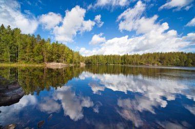 Finland lake clipart