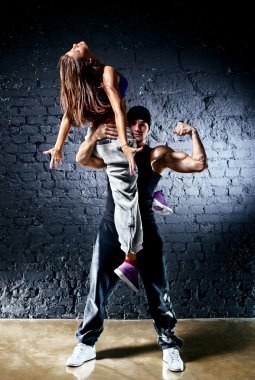 Dancer couple clipart