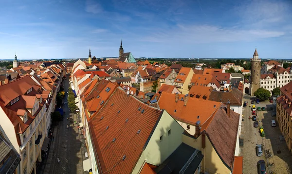Bautzen cidade na Alemanha panorama — Fotografia de Stock