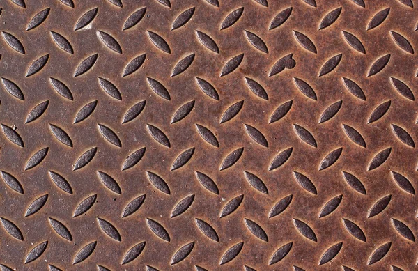 Rusty chequer metal — Stock Photo, Image