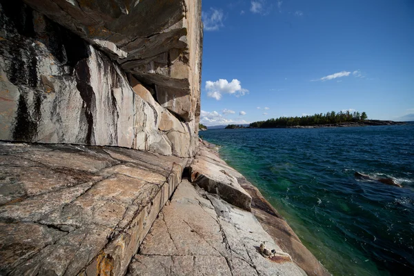 Superior Gölü agawa kaya — Stok fotoğraf