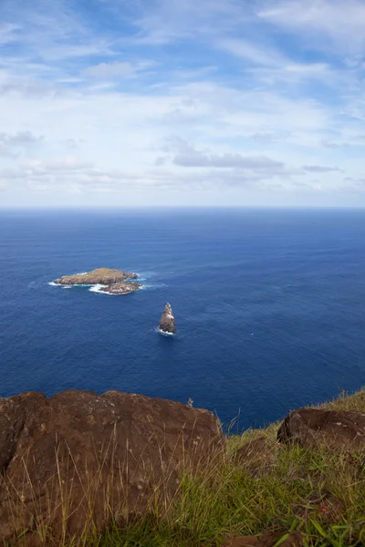 MOTU nui eilandje in de buurt van Paaseiland — Stockfoto