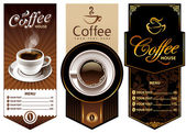 három kávé design sablonok