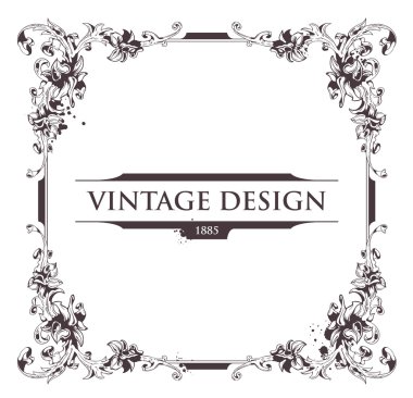 Vintage frame clipart