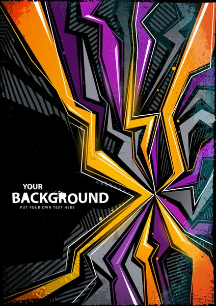 Cool abstract graffiti background — Stock Vector