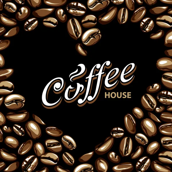 Coffee vector background — Stock Vector