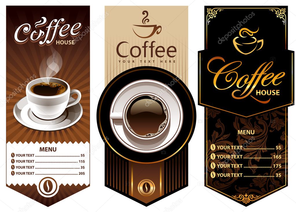Three coffee design templates